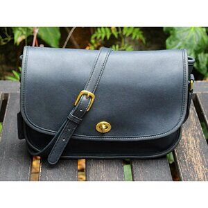 Coach Vintage - City Bag 9790 - Navy or Dark Marine Blue, USA 1990s
